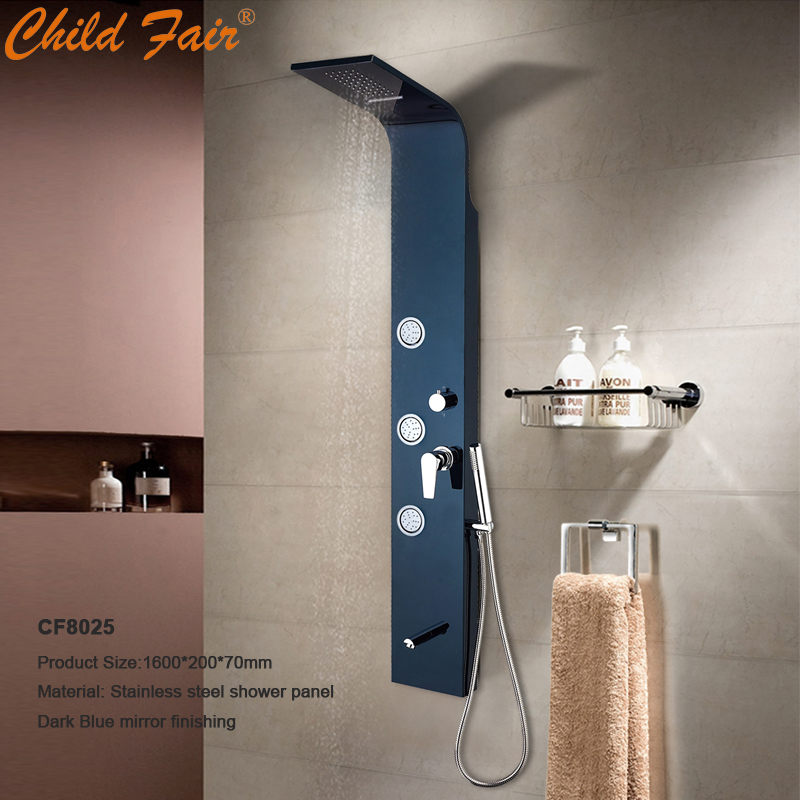 Rustfrit stål brusebad CF8025, badeværelse brusebad, massagebad